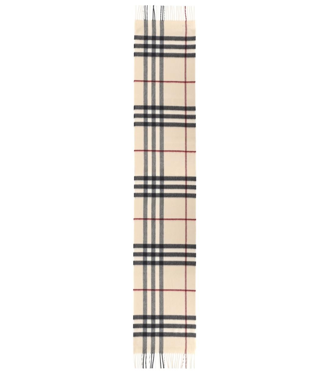 BURBERRY Бежевый кашемировый шарф, фото 1