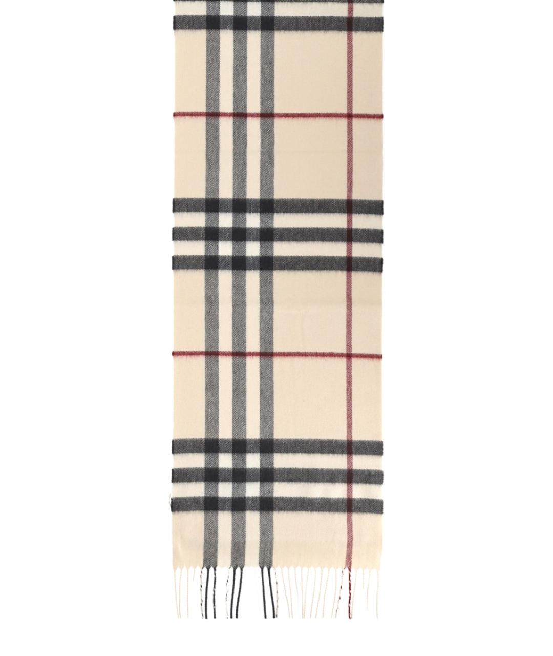 BURBERRY Бежевый кашемировый шарф, фото 2