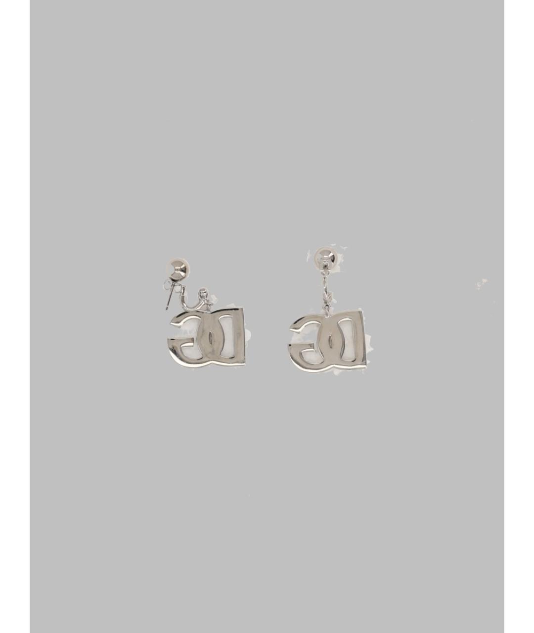 DOLCE&GABBANA Серебряные металлические серьги, фото 2