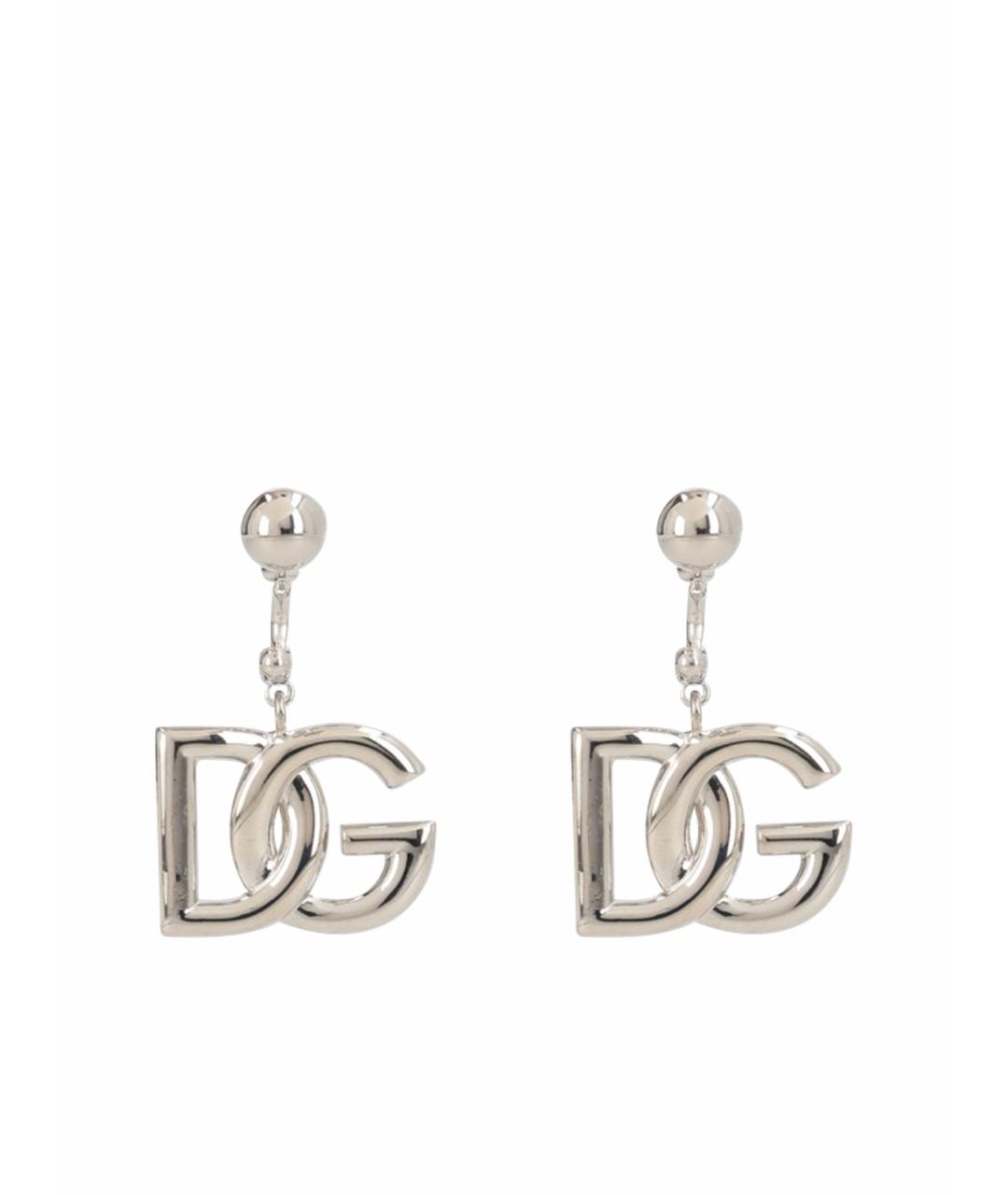 DOLCE&GABBANA Серебряные металлические серьги, фото 1