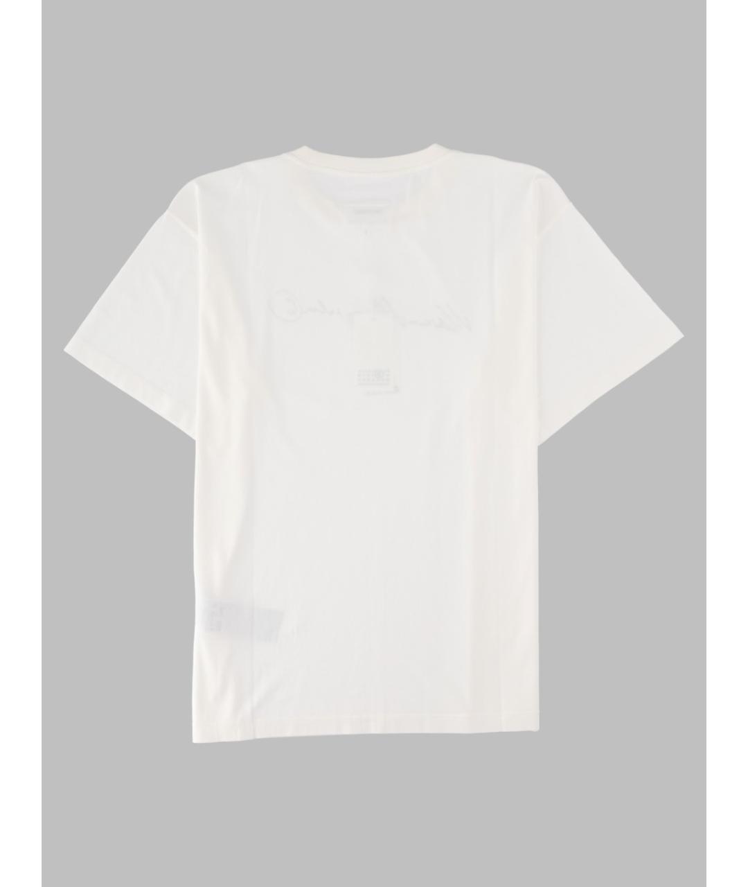MM6 MAISON MARGIELA Белая хлопковая футболка, фото 2
