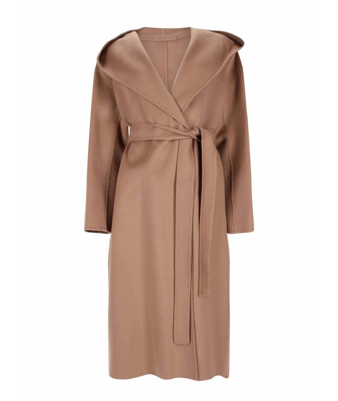 'S MAX MARA Бежевое шерстяное пальто, фото 1