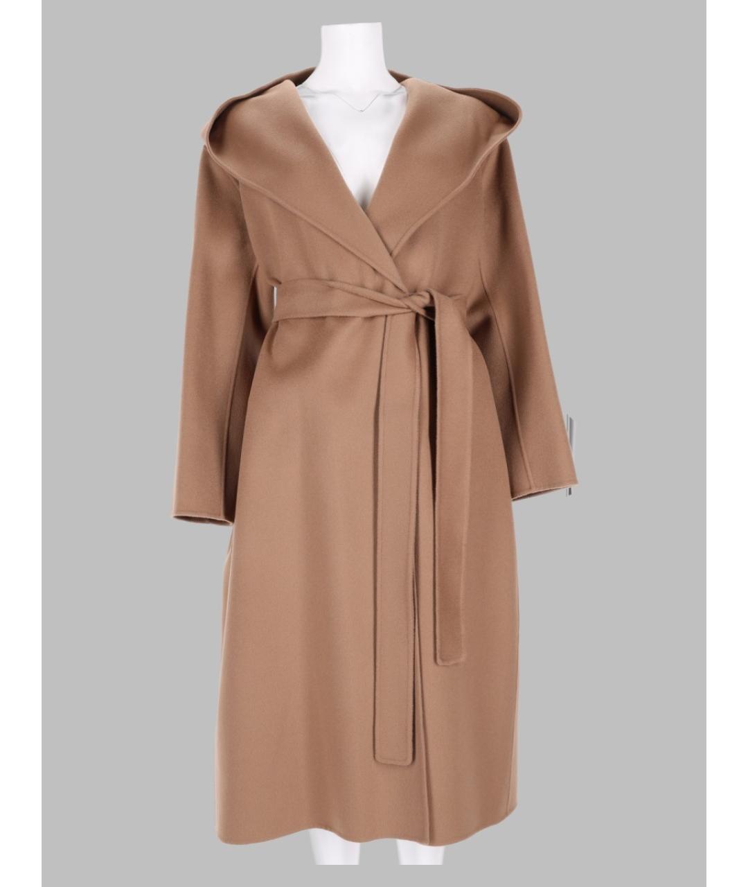 'S MAX MARA Бежевое шерстяное пальто, фото 3