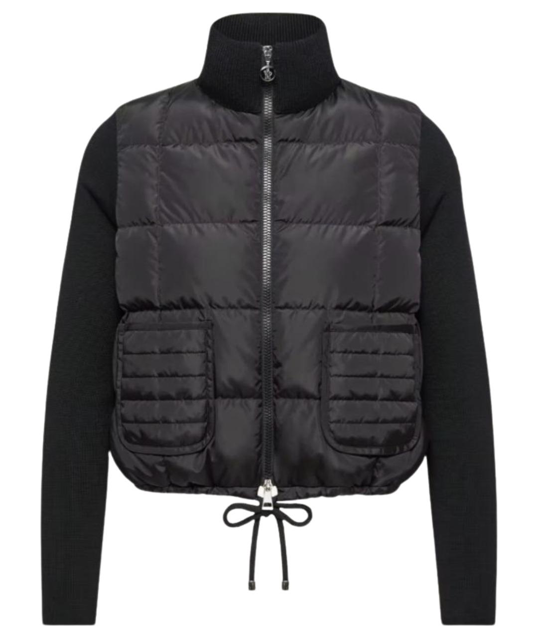 MONCLER Черный синтетический кардиган, фото 1