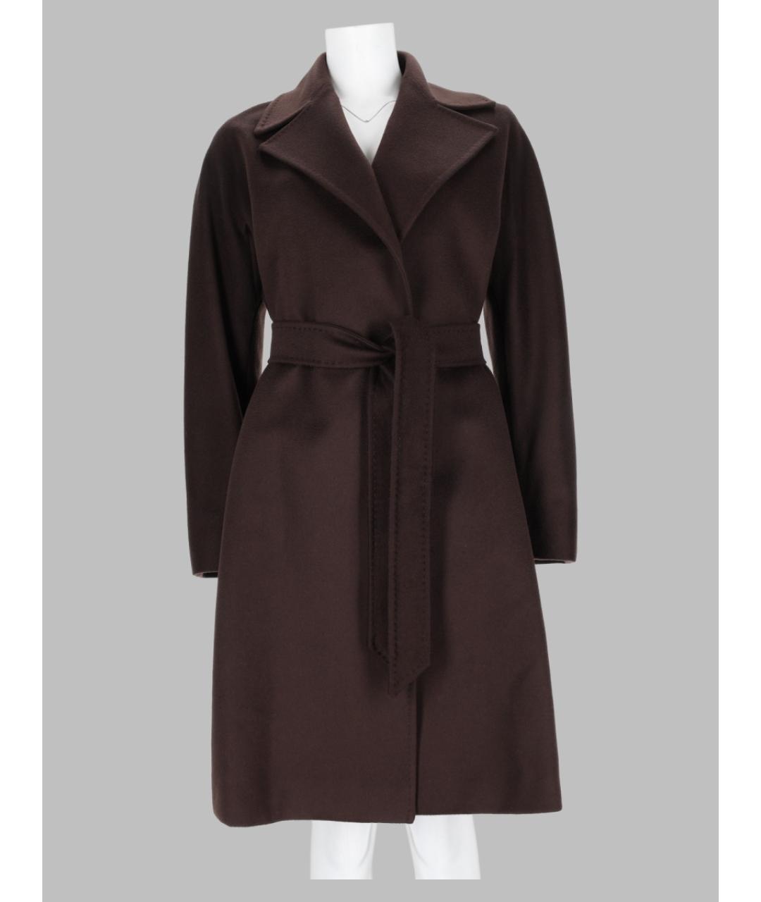 MAX MARA Коричневое шерстяное пальто, фото 3