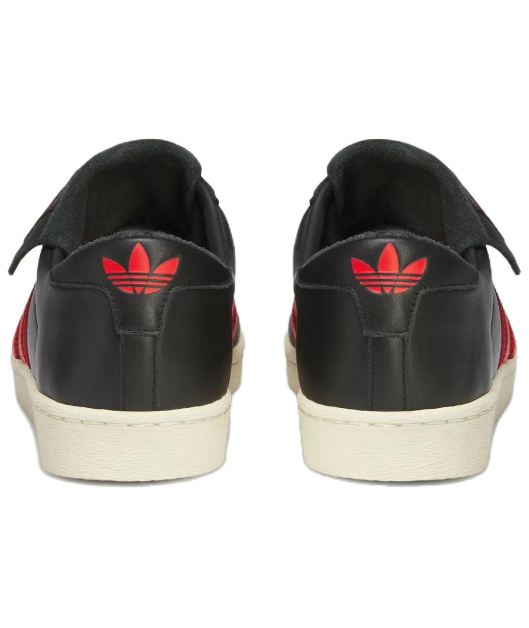 ADIDAS Черные кожаные кроссовки, фото 5