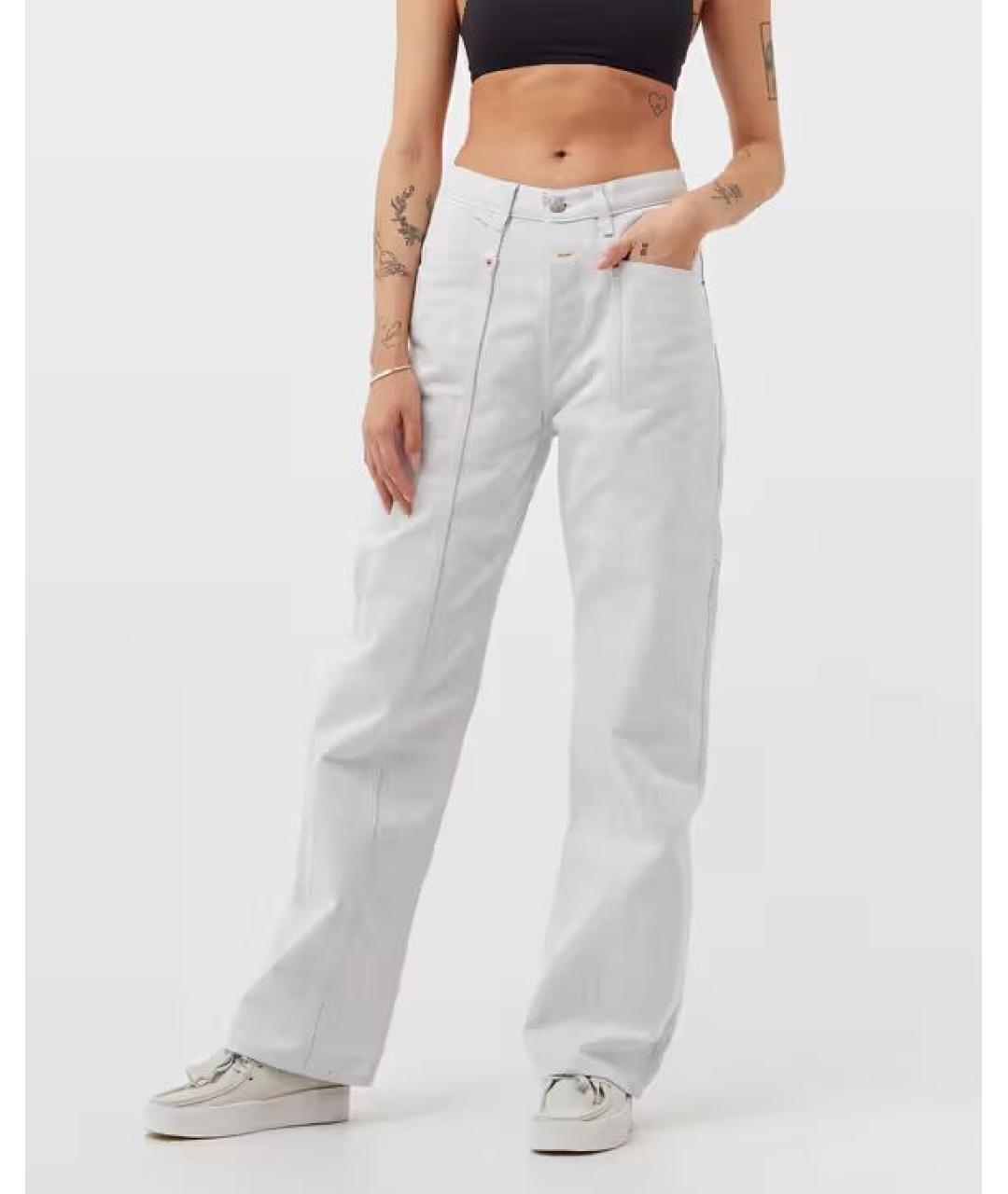 CALVIN KLEIN Серые хлопковые прямые джинсы, фото 2