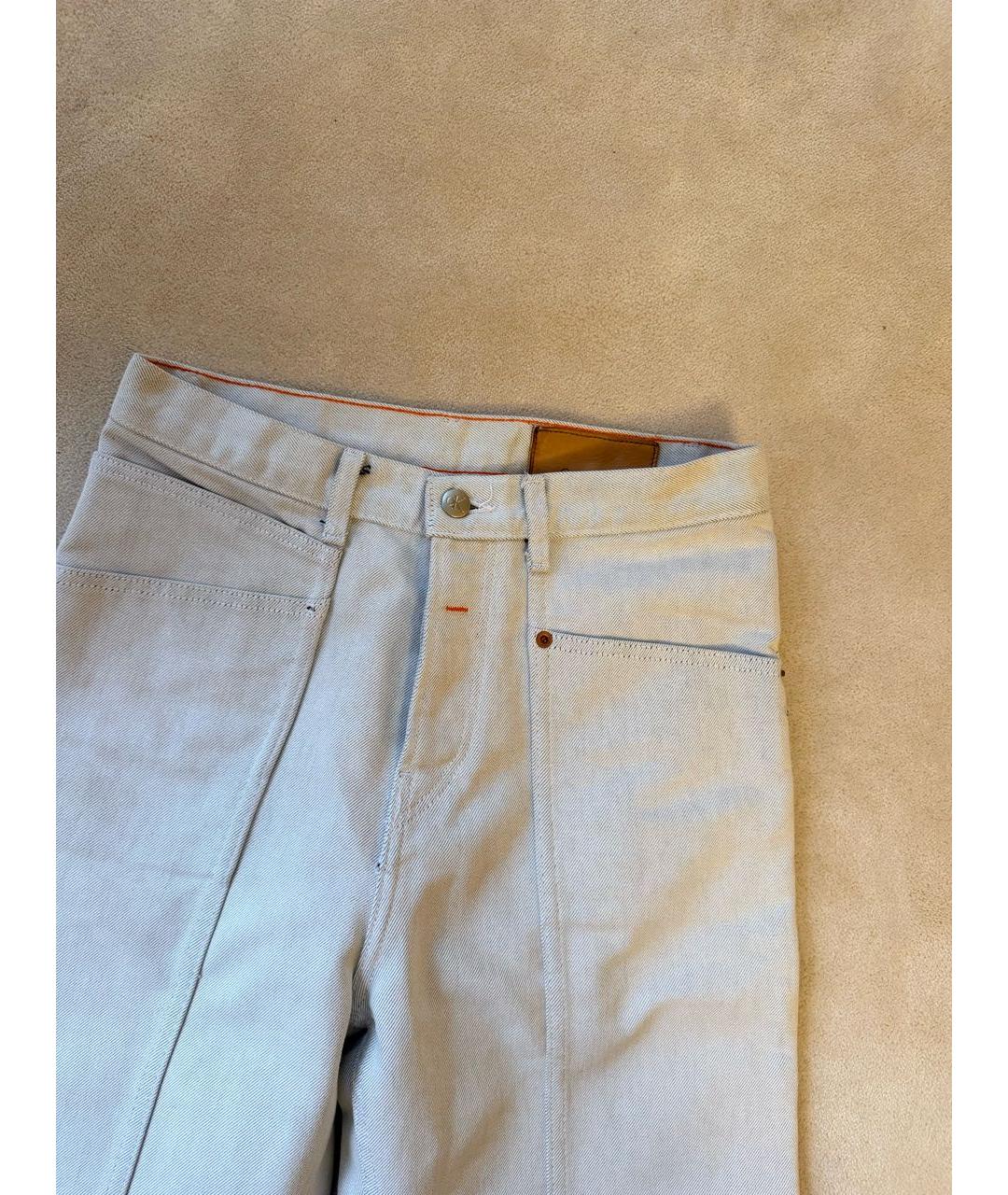 CALVIN KLEIN Серые хлопковые прямые джинсы, фото 3