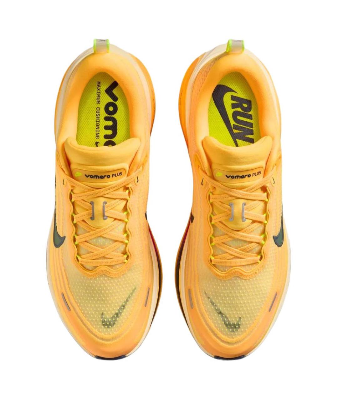 NIKE Оранжевые синтетические кроссовки, фото 3
