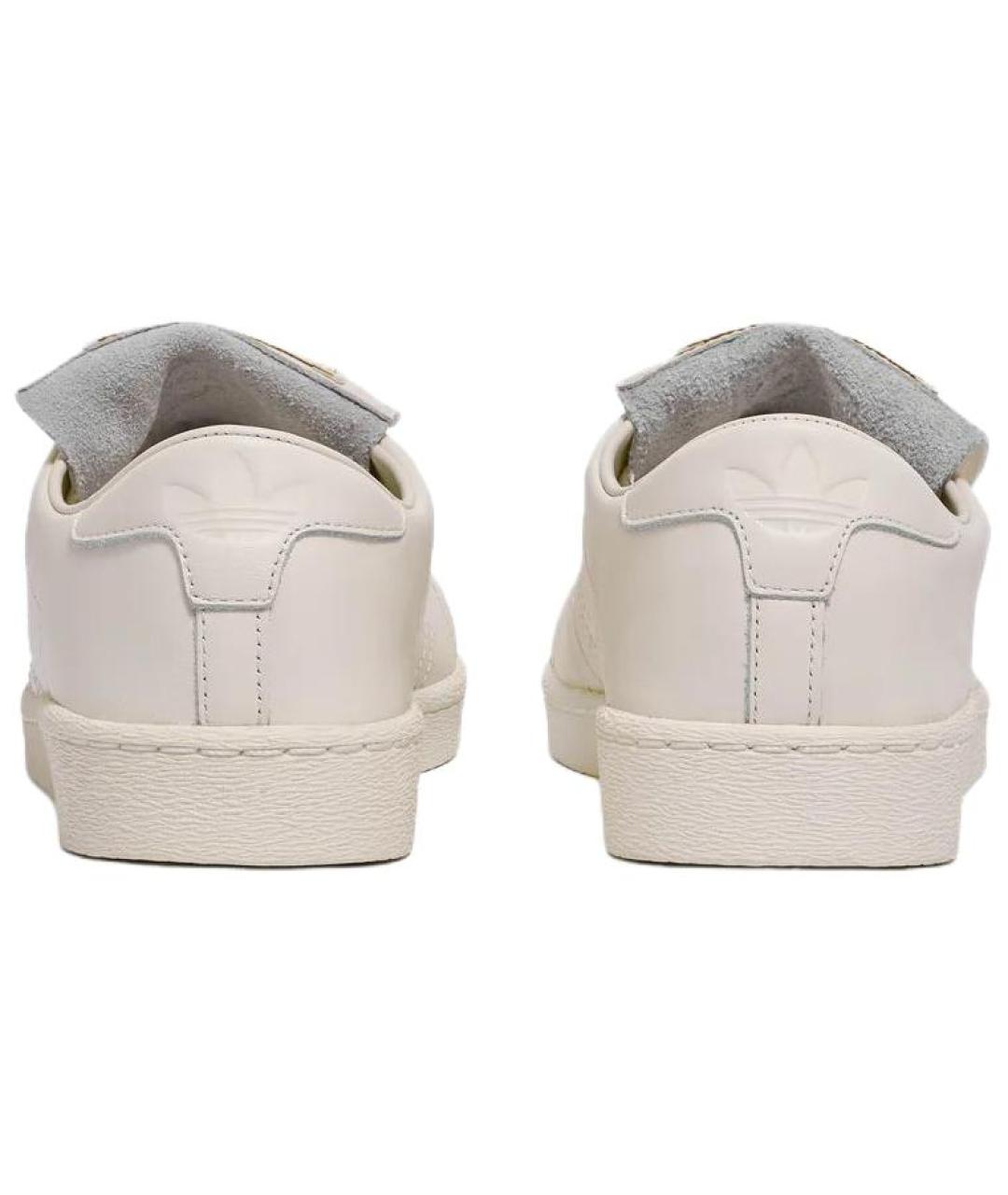 ADIDAS Бежевые кожаные кроссовки, фото 4
