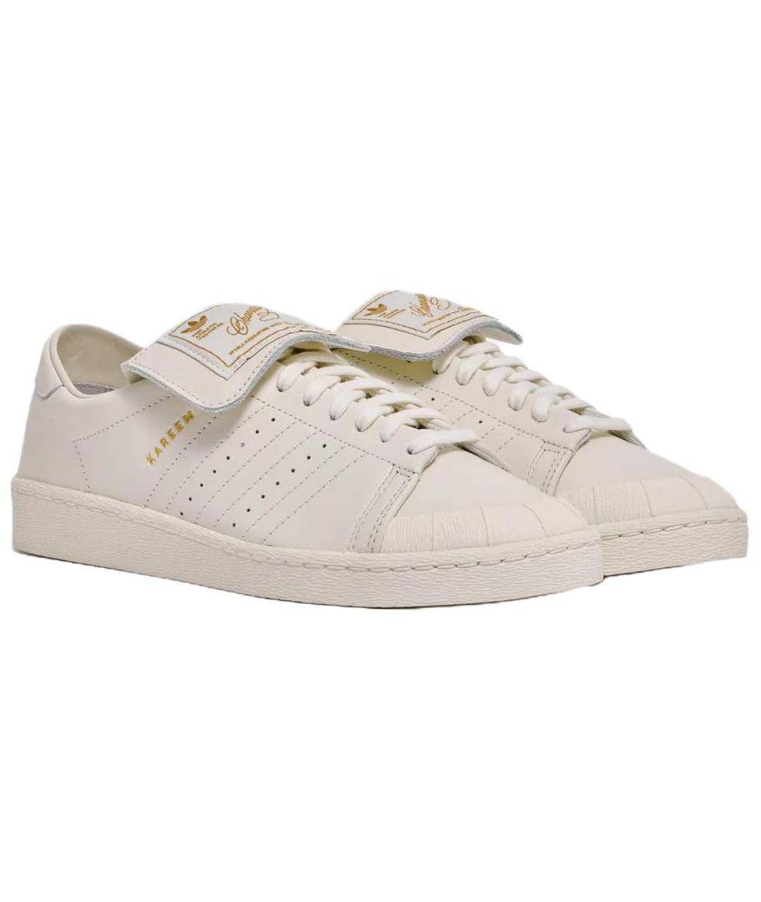 ADIDAS Бежевые кожаные кроссовки, фото 3