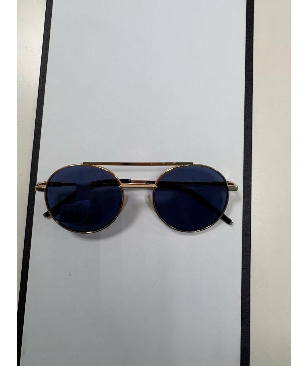 FENDI Синие металлические солнцезащитные очки, фото 7