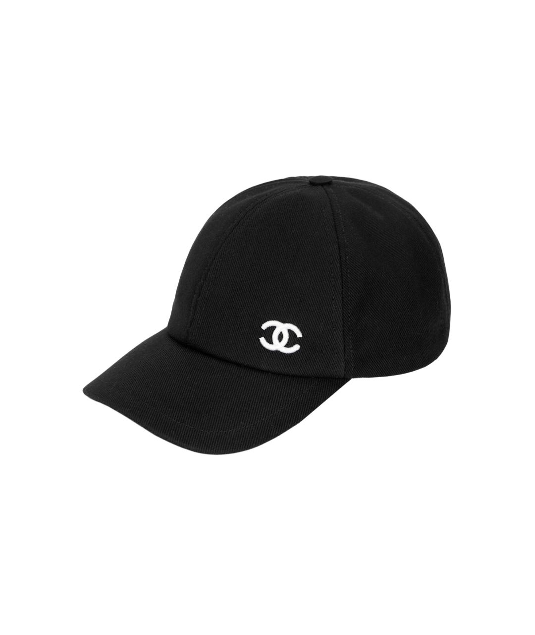 CHANEL Черная хлопковая кепка, фото 5