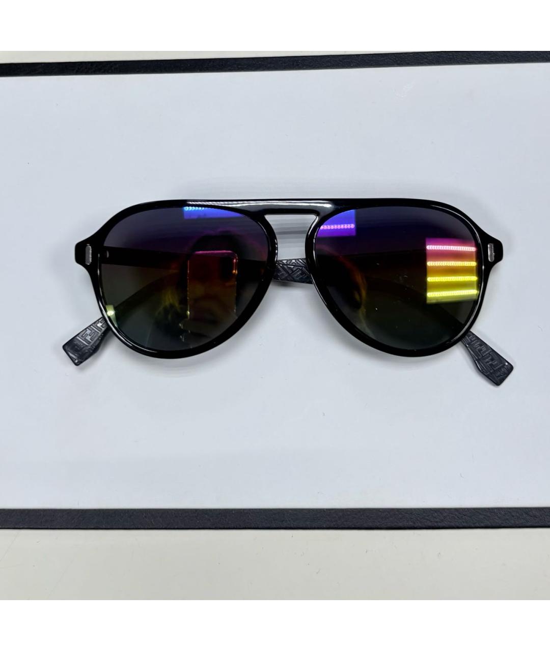 FENDI Мульти пластиковые солнцезащитные очки, фото 8