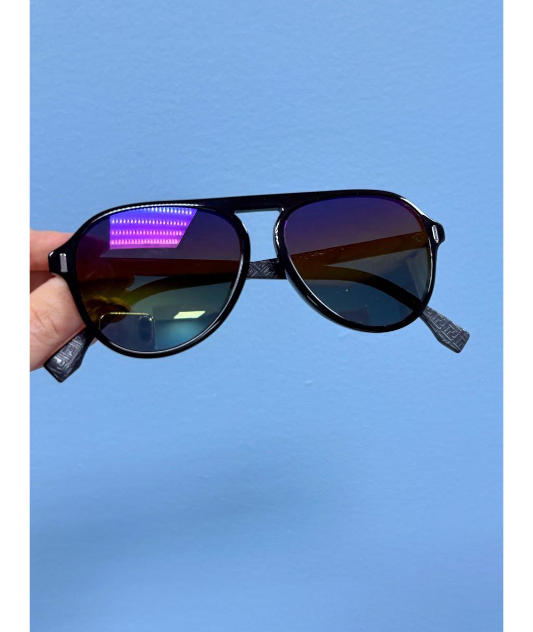 FENDI Мульти пластиковые солнцезащитные очки, фото 4