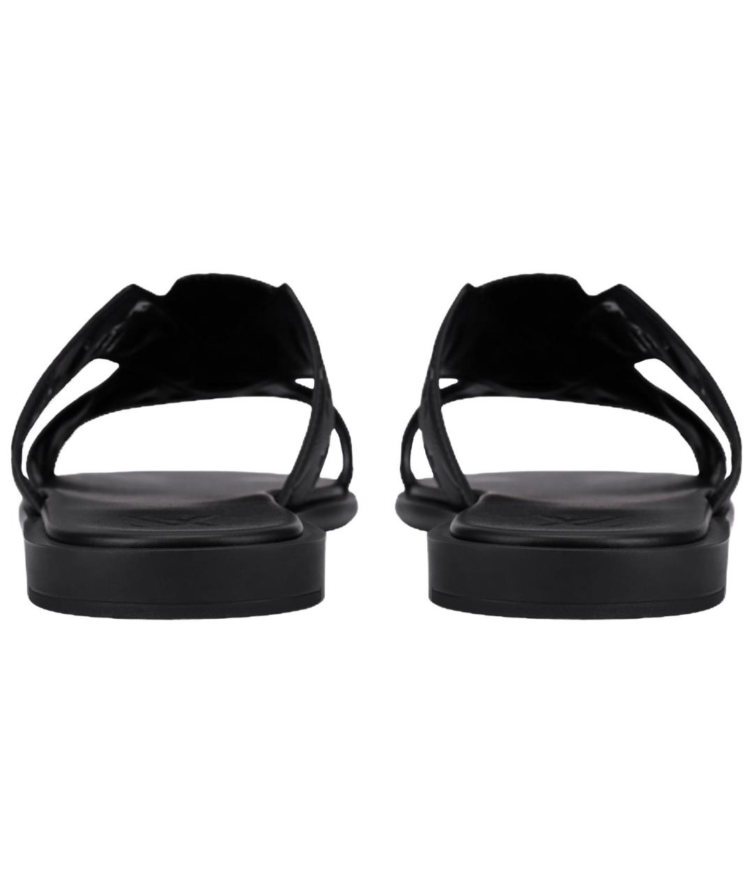 LOUIS VUITTON Черные шлепанцы, фото 4
