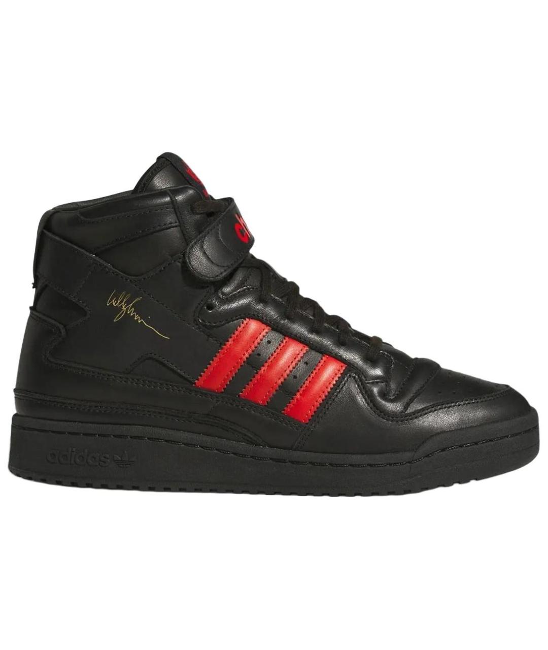 ADIDAS Черные кожаные кроссовки, фото 8