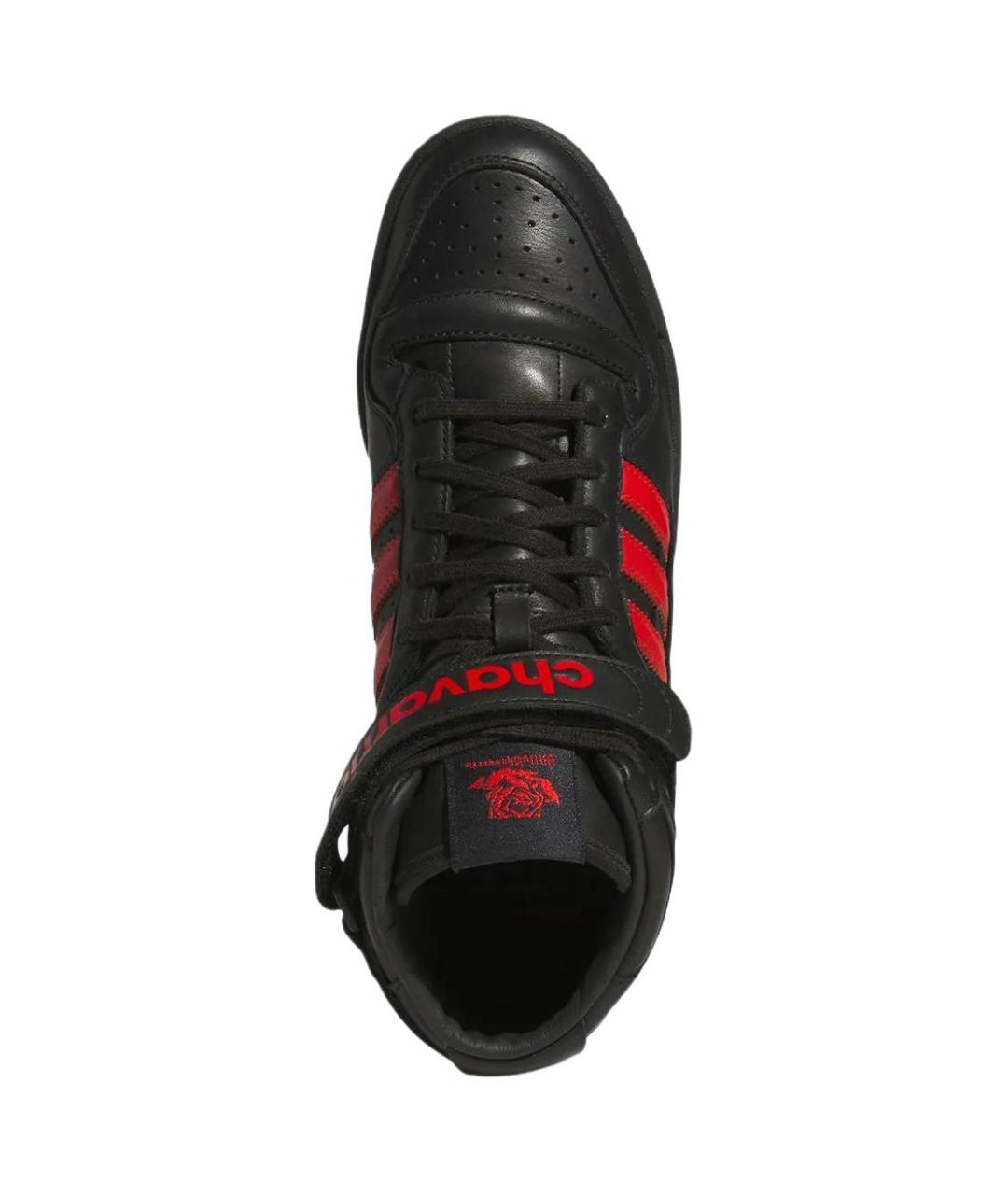 ADIDAS Черные кожаные кроссовки, фото 5