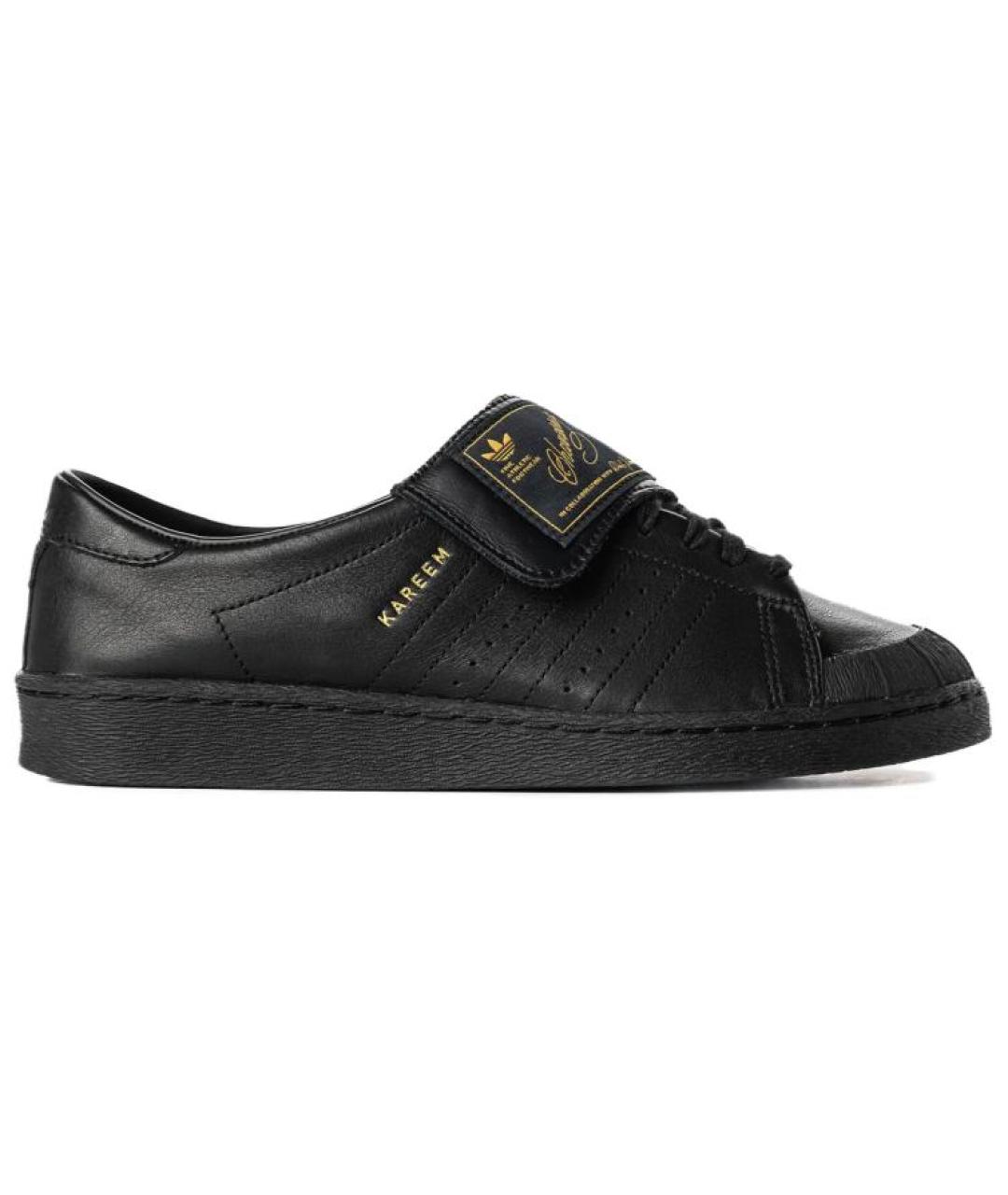 ADIDAS Черные кожаные кроссовки, фото 8