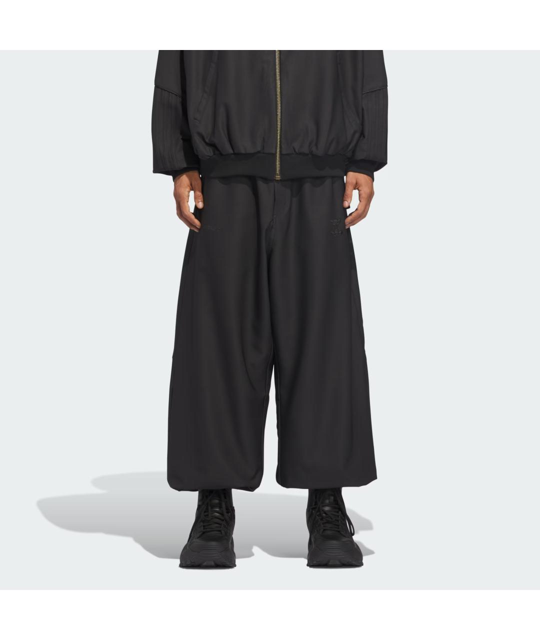 ADIDAS Черные прямые брюки, фото 3