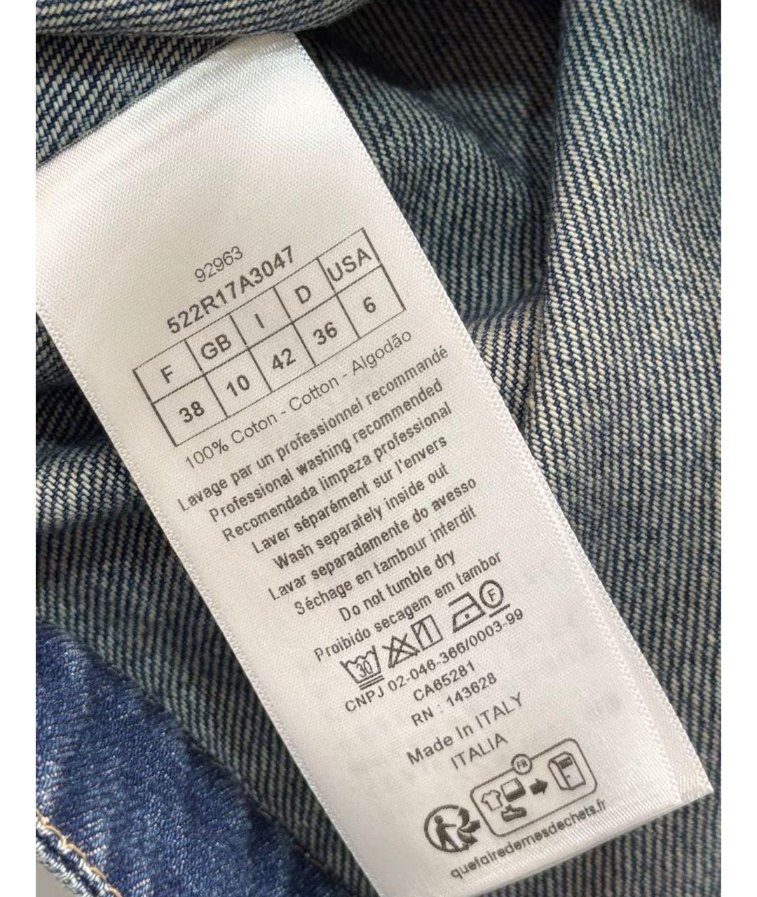 CHRISTIAN DIOR Деним повседневное платье, фото 3