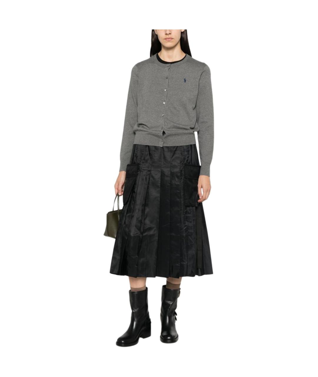 POLO RALPH LAUREN Серый хлопковый кардиган, фото 2