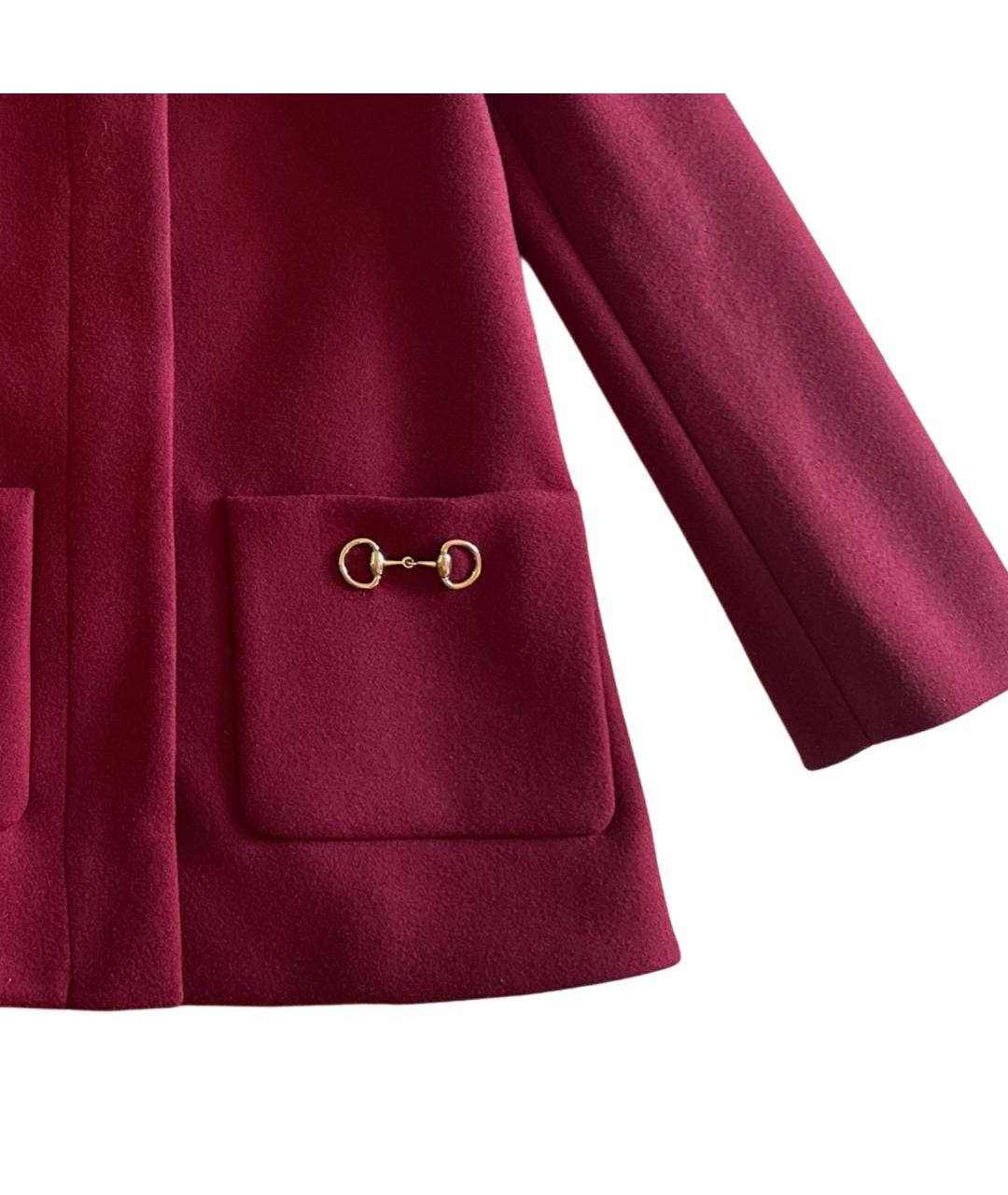 GUCCI Красное шерстяное пальто, фото 3