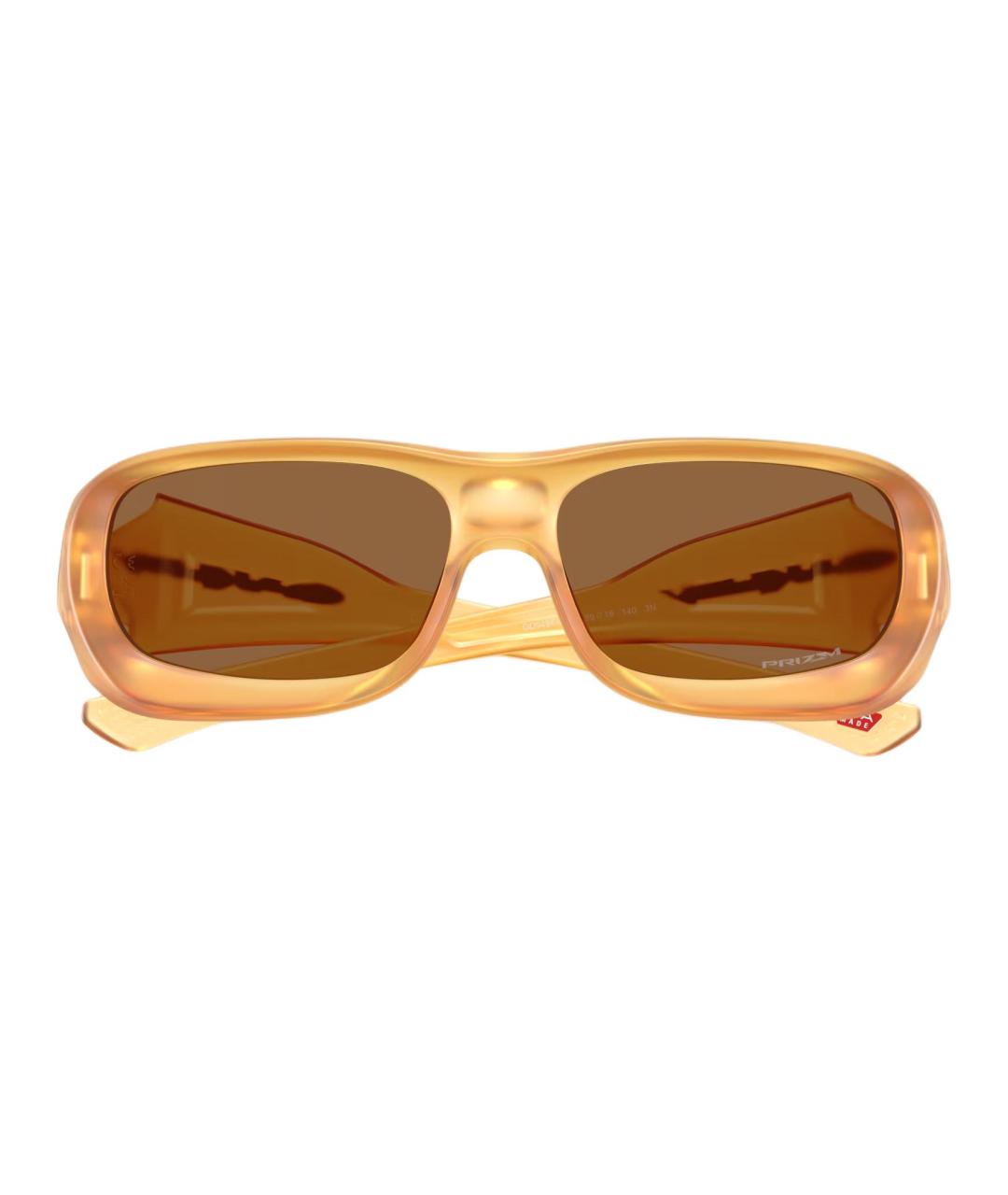 OAKLEY Коричневые пластиковые солнцезащитные очки, фото 5