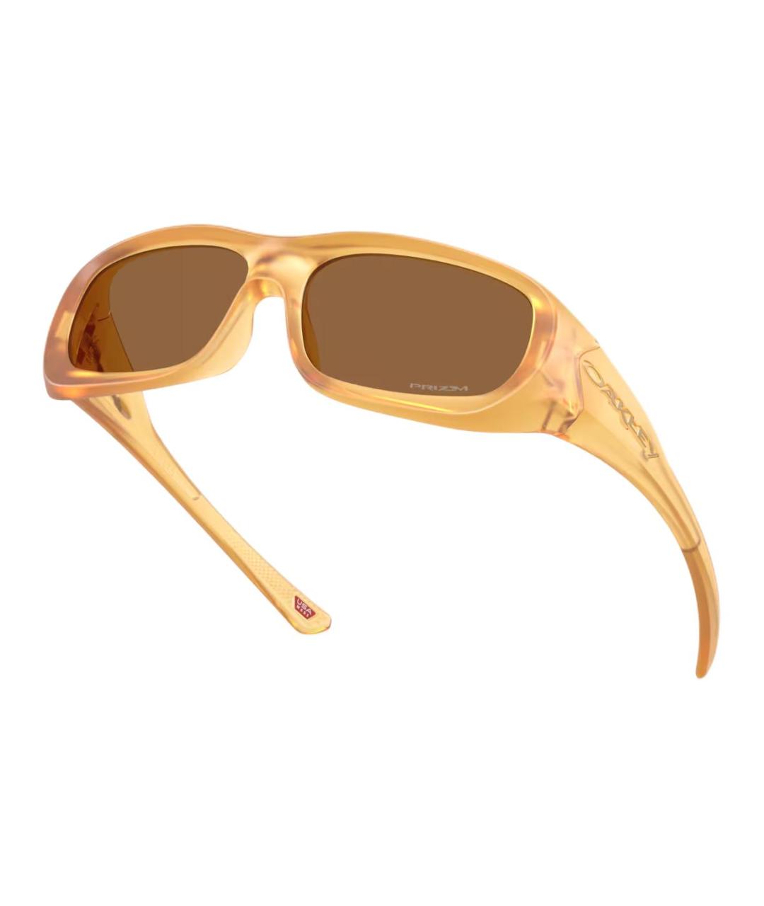 OAKLEY Коричневые пластиковые солнцезащитные очки, фото 4
