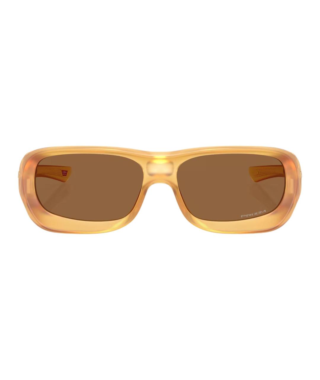 OAKLEY Коричневые пластиковые солнцезащитные очки, фото 2