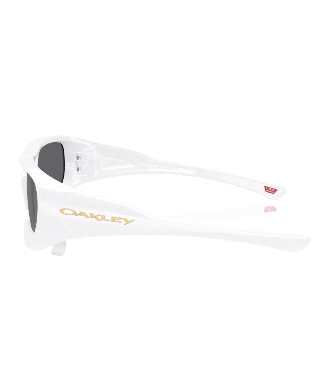 OAKLEY Белые пластиковые солнцезащитные очки, фото 3