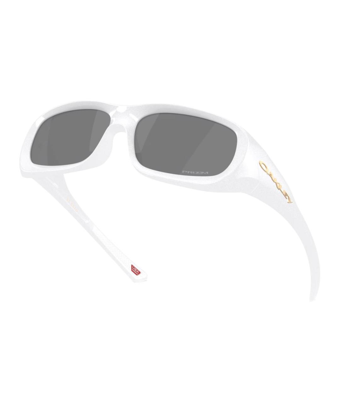 OAKLEY Белые пластиковые солнцезащитные очки, фото 4