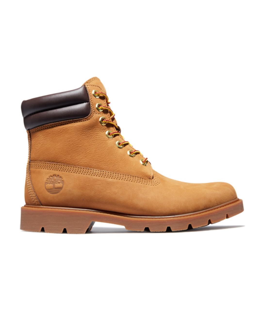 TIMBERLAND Горчичные нубуковые высокие ботинки, фото 1