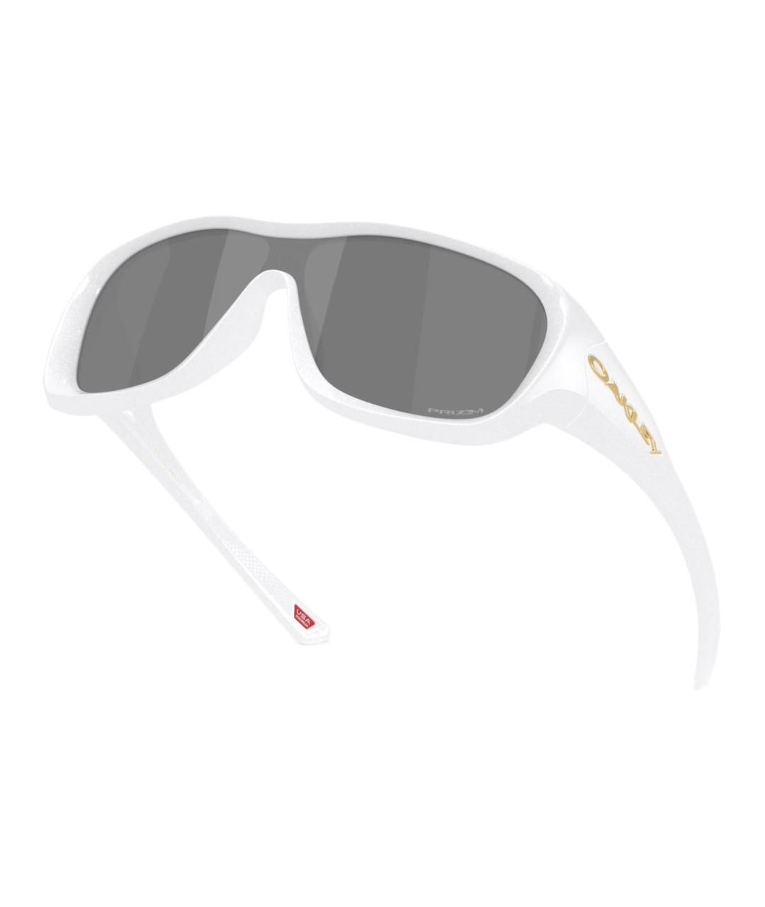 OAKLEY Белые пластиковые солнцезащитные очки, фото 4