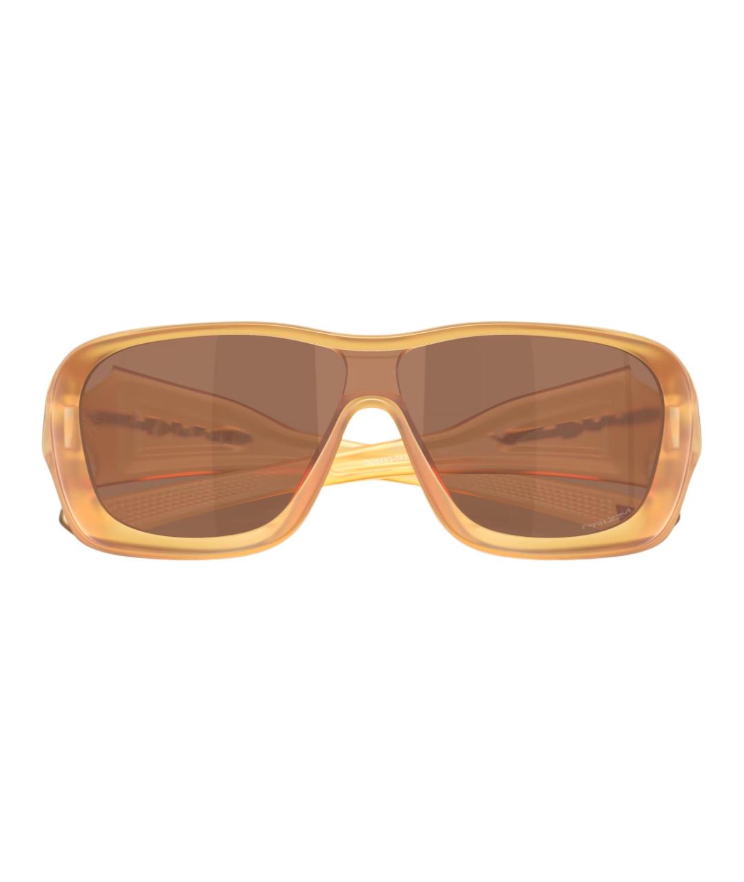 OAKLEY Коричневые пластиковые солнцезащитные очки, фото 5
