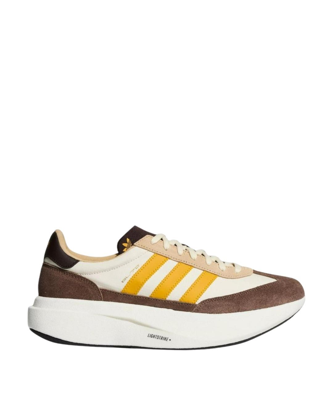 ADIDAS Коричневые замшевые кроссовки, фото 1
