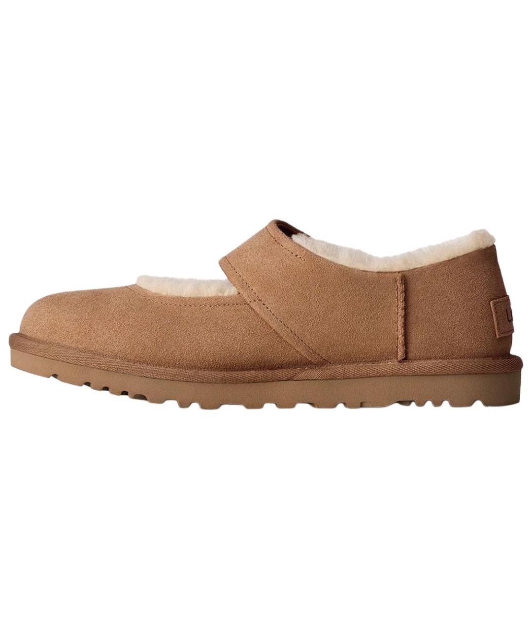UGG Коричневые кожаные сабо, фото 2