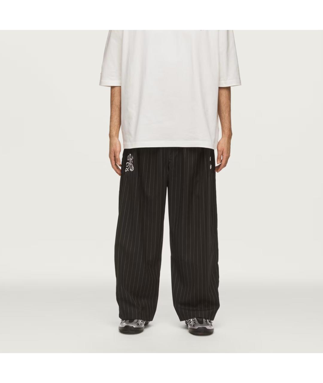 ADIDAS Черные прямые брюки, фото 3
