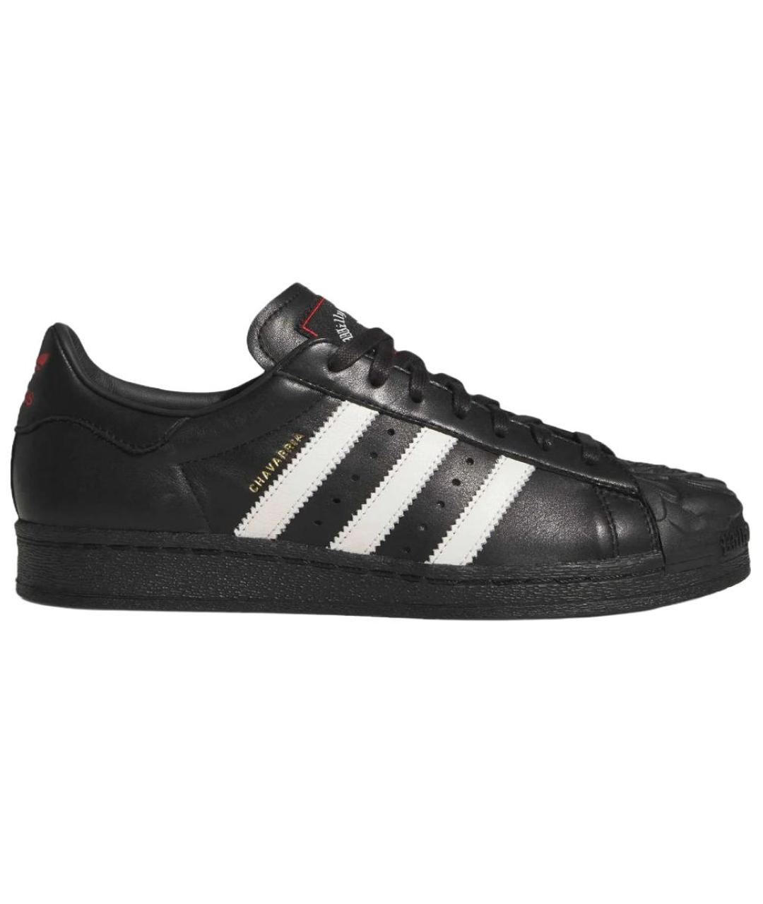 ADIDAS Черные кожаные кроссовки, фото 7