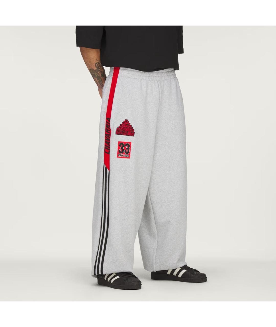 ADIDAS Серые спортивные брюки и шорты, фото 3