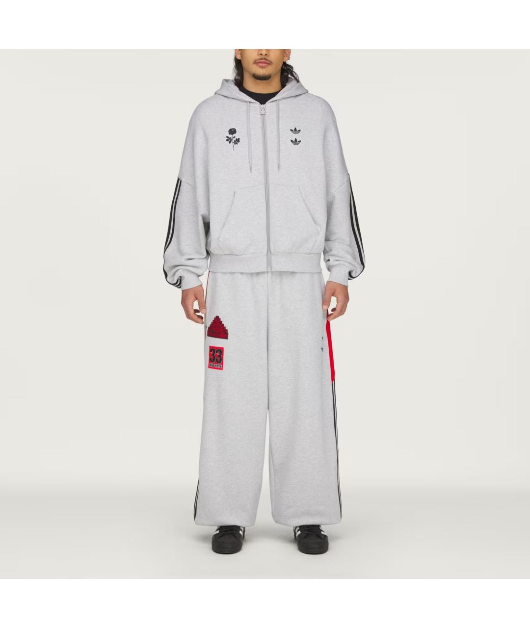 ADIDAS Серые спортивные брюки и шорты, фото 4