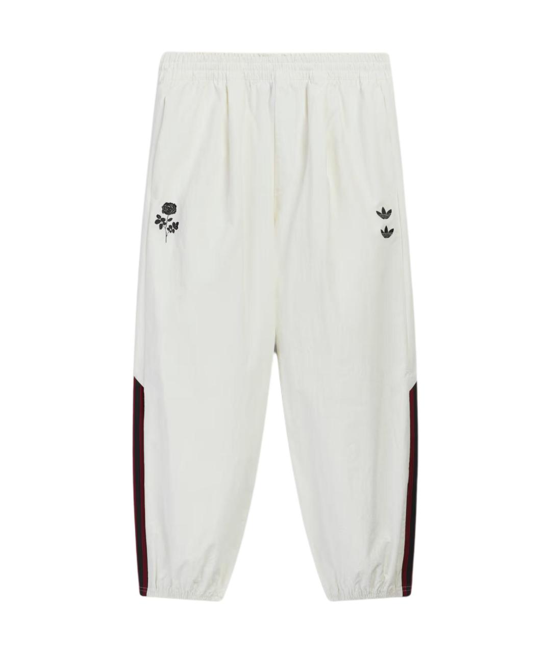 ADIDAS Белые прямые брюки, фото 1