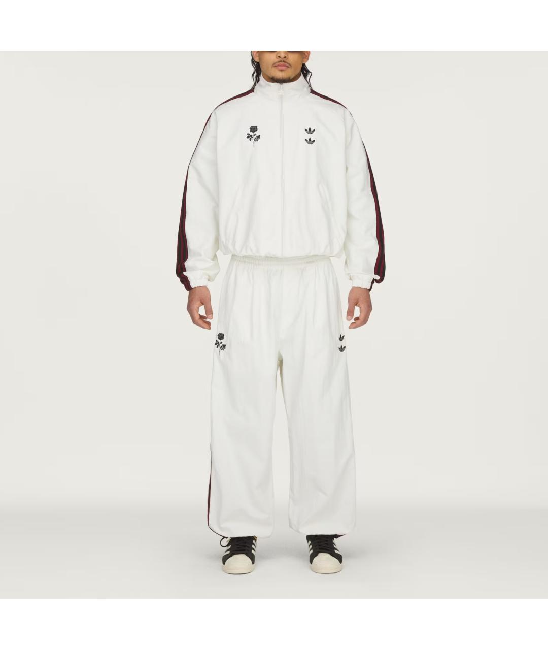 ADIDAS Белые прямые брюки, фото 4
