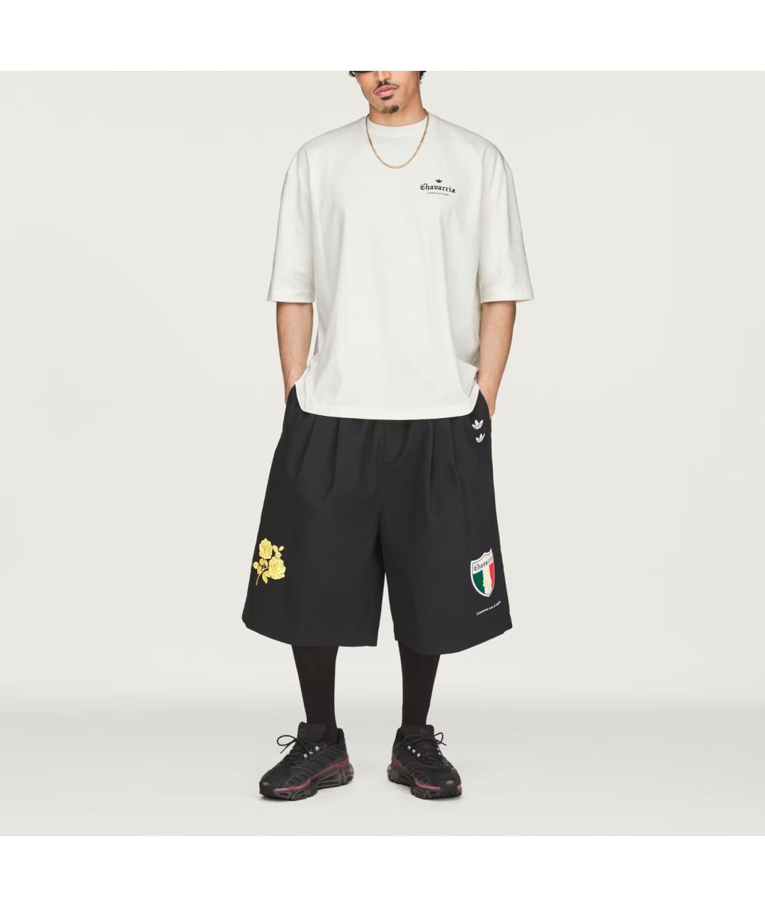 ADIDAS Белая хлопковая футболка, фото 4