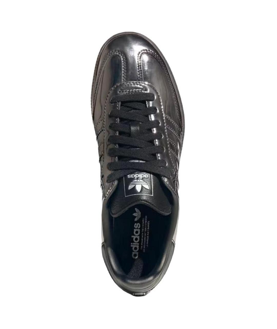 ADIDAS Серебряные кожаные кроссовки, фото 3
