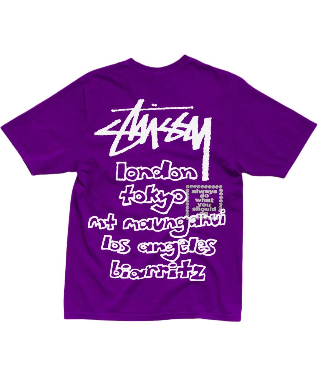 STUSSY Фиолетовая футболка, фото 2