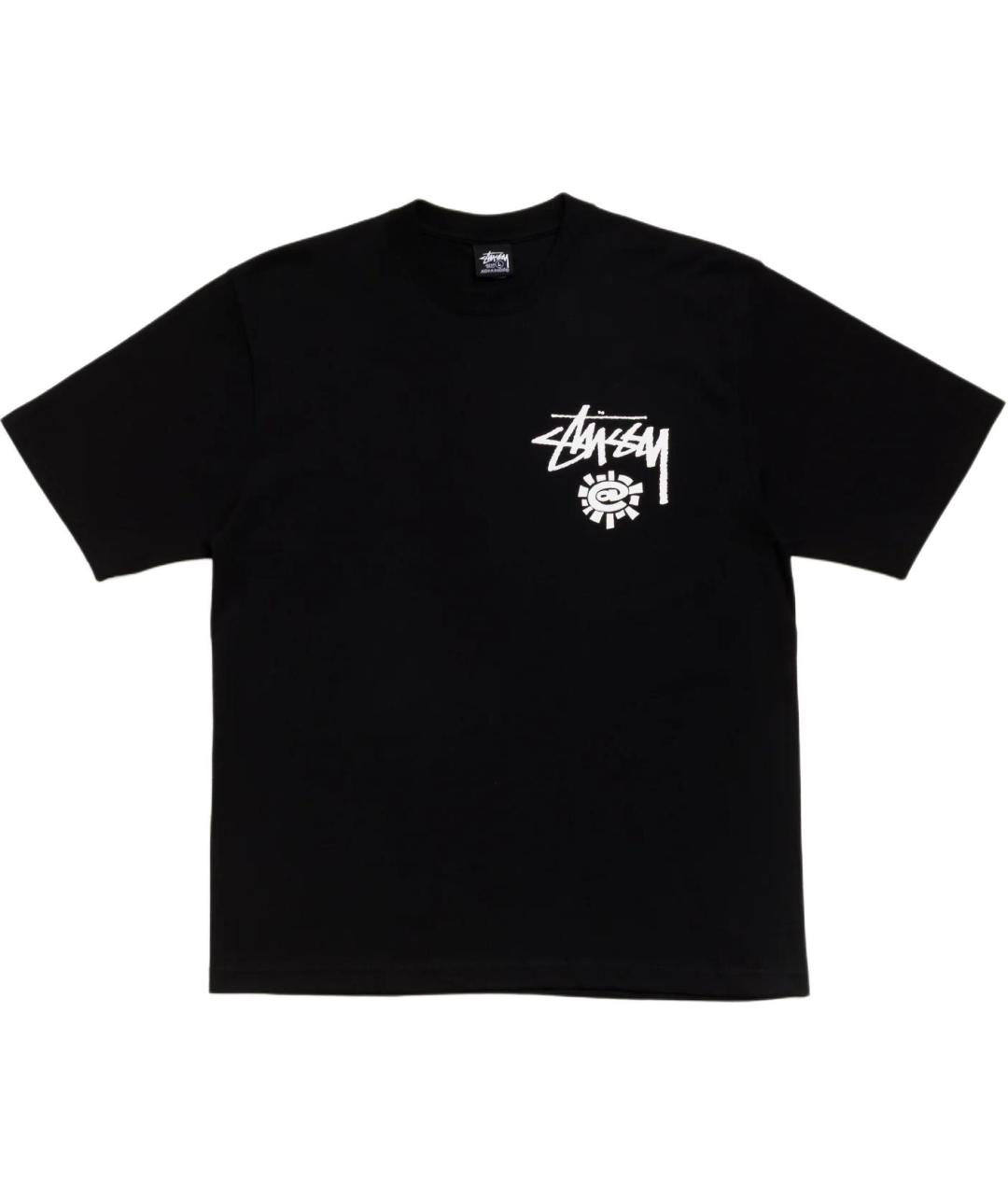 STUSSY Черная футболка, фото 1