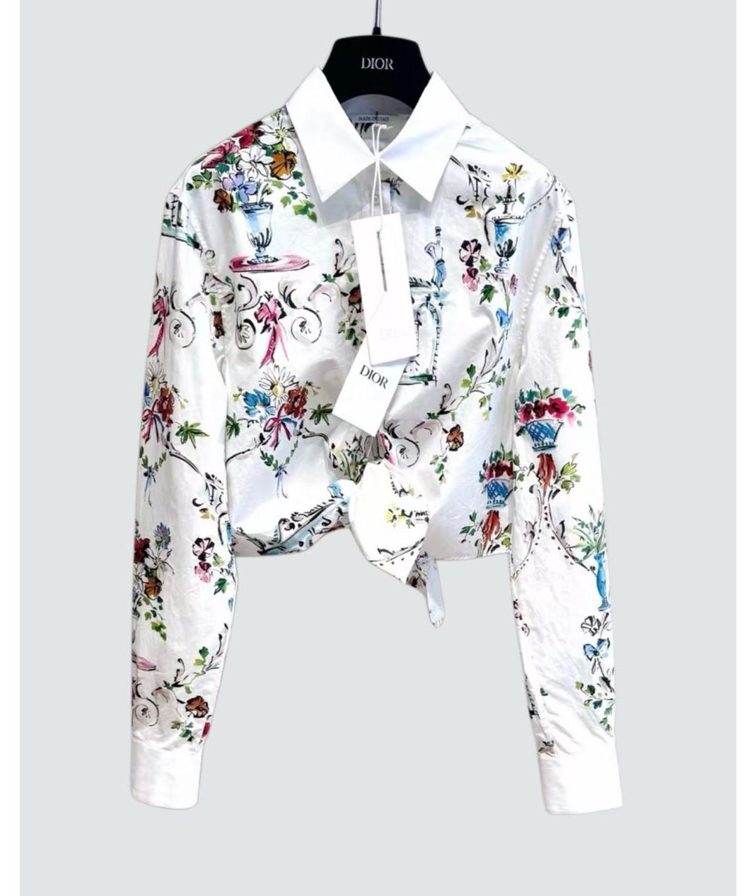 CHRISTIAN DIOR Белая хлопковая рубашка, фото 4