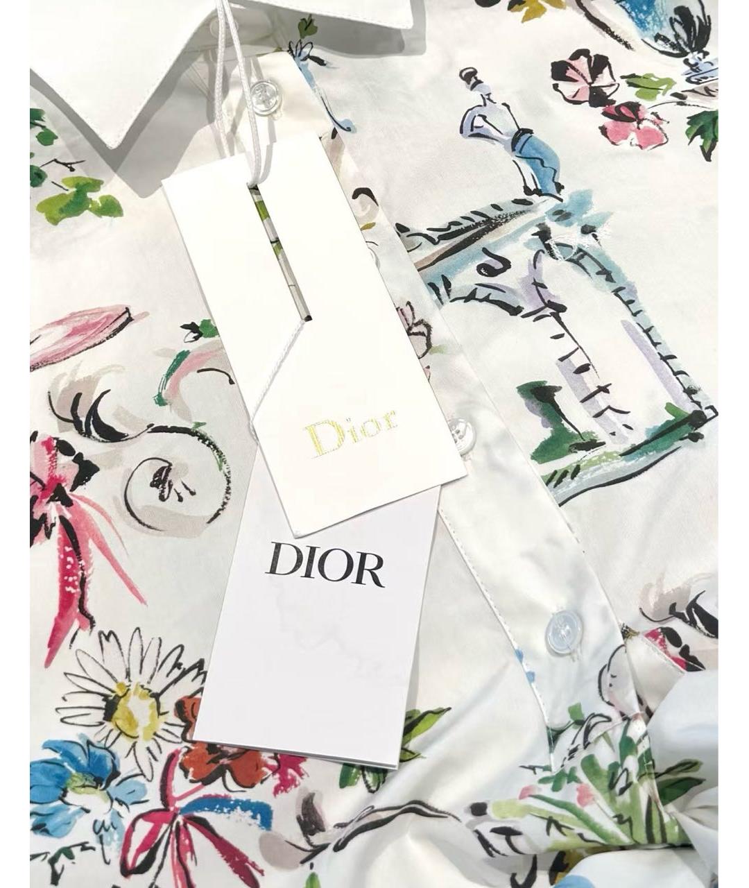 CHRISTIAN DIOR Белая хлопковая рубашка, фото 3