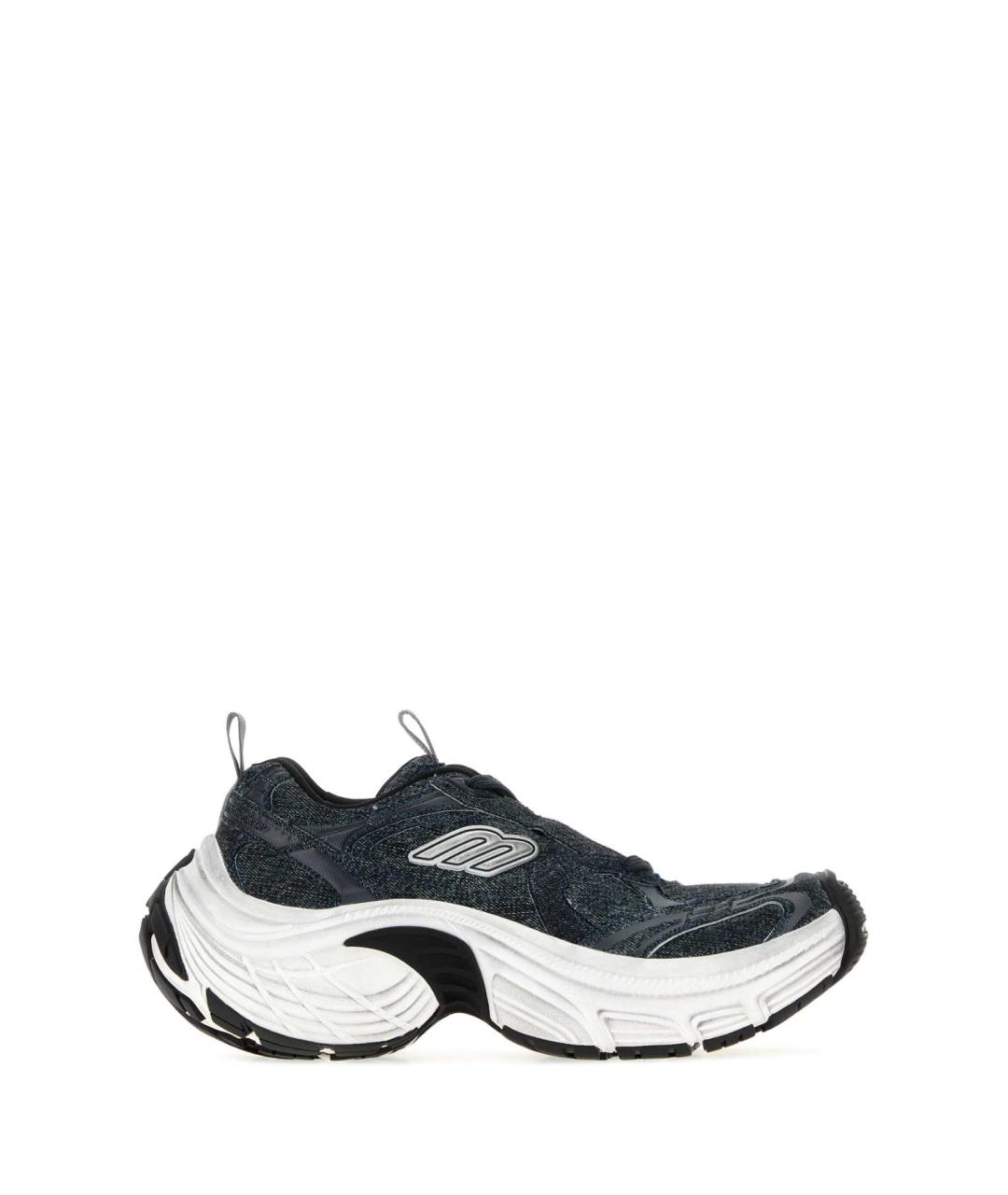 BALENCIAGA Голубые текстильные низкие кроссовки / кеды, фото 1